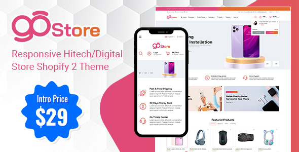 [Download] GoStore – Responsive Hitech/Digital Store Shopify Theme 