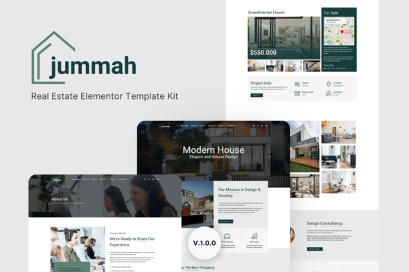 [Download] Jummah – Real Estate Elementor Template Kit 
