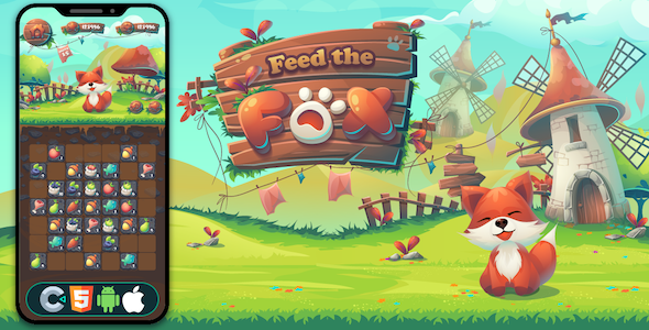 [Download] Feed The Fox – HTML5 Game,Construct 3 