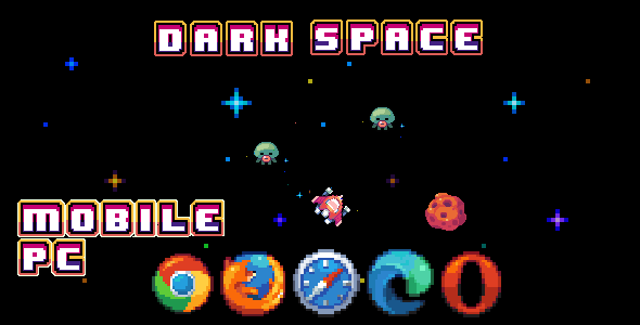 [Download] Dark Space – HTML5 Game (With Construct 3 Source-code .c3p) 