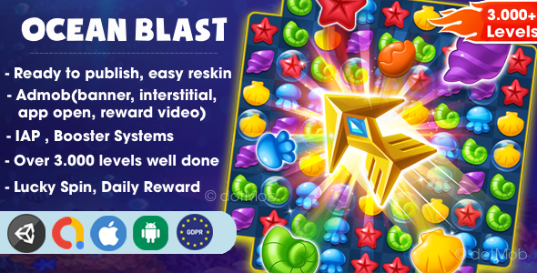 [Download] Ocean Blast – Unity Complete Project 
