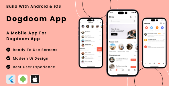 [Download] Dogdoom App – Flutter Mobile App Template 