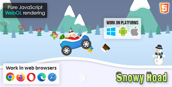 [Download] Snowy Road – HTML5 Game 