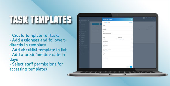 [Download] Task Templates for Perfex CRM 