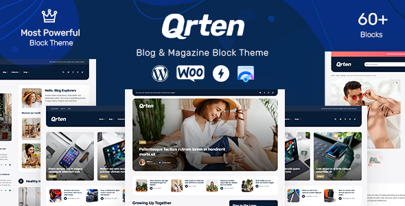 [Download] Qrten – Block-Based WordPress Theme for Blog & Magazine 