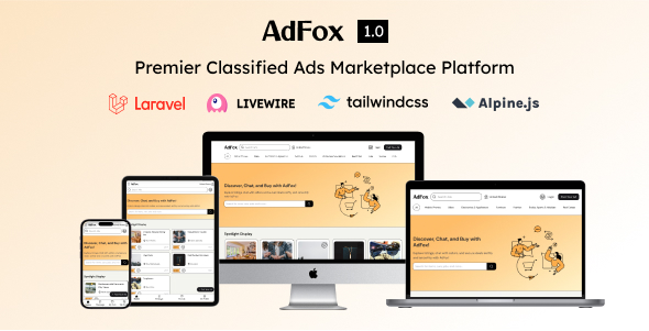 [Download] AdFox: Dual-Experience Classified Ads with App-Like Feel on Mobile & Web Interface 