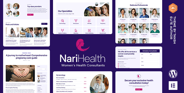 [Download] NariHealth Women’s Health Consultant WordPress Theme 
