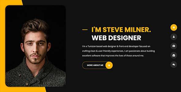Nulled Tunis – Tailwind CSS Personal Portfolio HTML Template free download