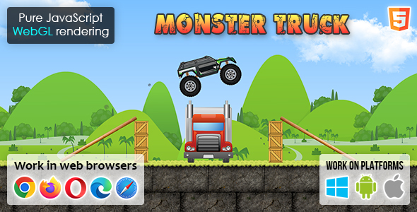 [Download] Monster Truck – HTML5 Game 