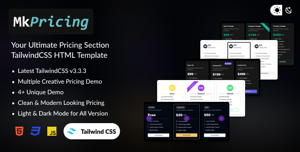 [Download] MkPricing – Your Ultimate Pricing Table TailwindCSS HTML Template 