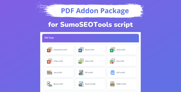 [Download] PDF Addon Package for SumoSEOTools 