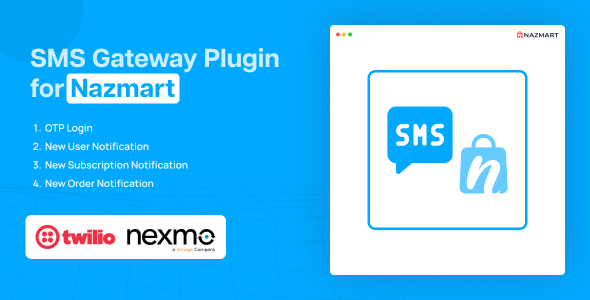 [Download] SMS Gateway Plugin – Nazmart Multi-Tenancy eCommerce Platform (SAAS) 