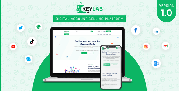[Download] KeyLab – Digital Account Selling Platform 