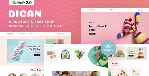 [Download] Dican – Kids Store & Baby Shop Shopify 2.0 Theme 