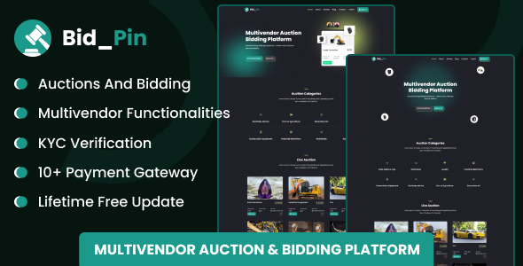 [Download] Bid_Pin – Multivendor Auction & Bidding Platform 