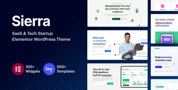 [Download] Sierra – SaaS & Tech Startup Elementor WordPress Theme 