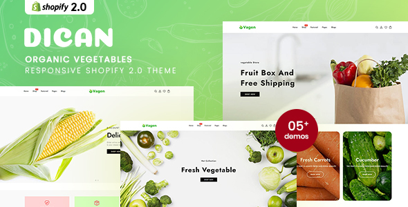 [Download] Vagen – Organic Vegetables Responsive Shopify 2.0 Theme 
