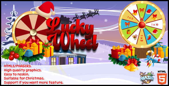 [Download] Lucky Wheel Christmas – Phaser3 