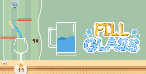 [Download] Fill Glass – HTML5 Game – Contruct 3 