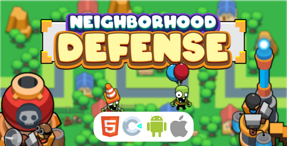 [Download] Neighborhood Defense – HTML 5 Game – Construct 3 