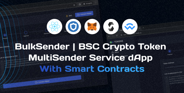 [Download] BulkSender | BSC Crypto Token MultiSender Service dApp With Smart Contracts 