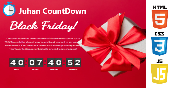 Nulled juhan-countdown | black friday and coming soon countdown free download