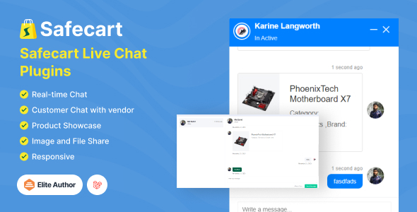 [Download] Live Chat Plugin – Safecart Multi-Vendor Laravel eCommerce platform 