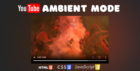 [Download] YouTube Ambient Player Script – Transform Your Website Video Player into a Relaxing Experience 