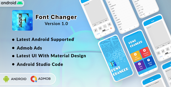 Nulled Font Changer | Text Maker | Android App | Admob Ads free download