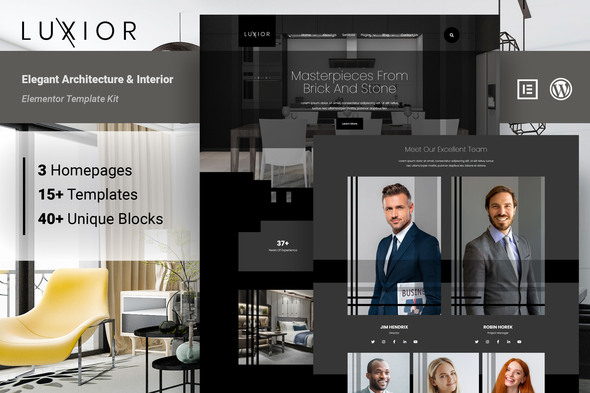 [Download] Luxior – Architecture & Interior Elementor Template Kit 