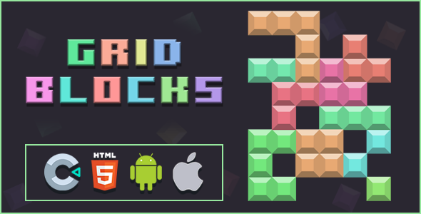 [Download] Grid Blocks – Construct 3 – .c3p – HTML5 – Full Game 