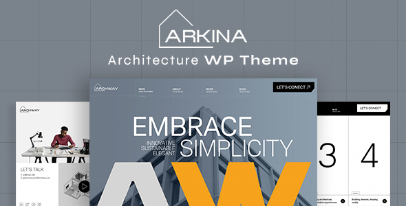 Nulled Arkina – Architecture WordPress Theme free download