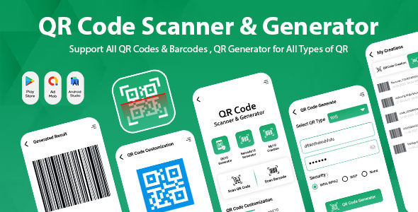 [Download] Scanner App – QR Code Scanner – QR Generator – Barcode Generator – QR Maker – QR Code Generator 