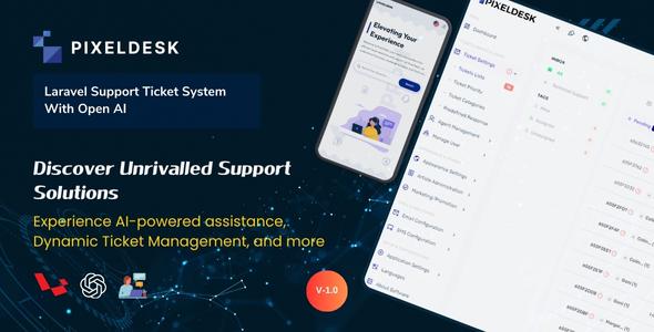 [Download] PixelDesk – Support Ticket System With OpenAI 