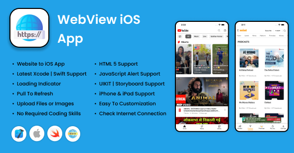 [Download] WebView iOS App – Convert Website To iOS Application 