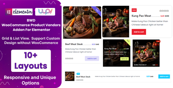 [Download] BWD WooCommerce Product Vendors Addon For Elementor 