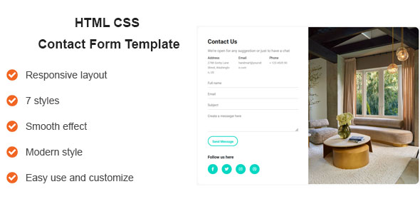 [Download] HTML CSS Contact Form Template 