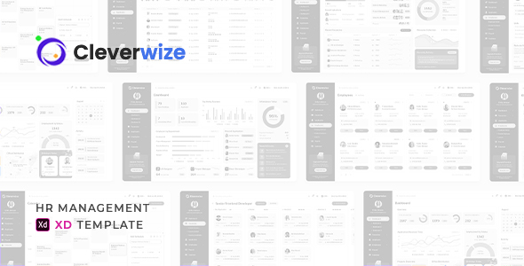 [Download] Cleverwise – HR Management Dashboard for Adobe XD 