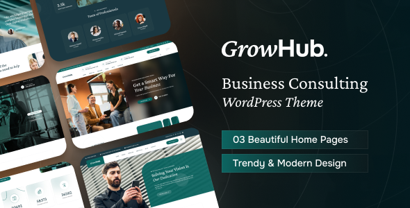 [Download] GrowHub – Business Consulting WordPress Theme 