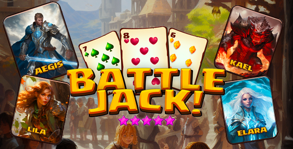 [Download] BATTLEJACK! 21 – HTML Game – Construct 3 