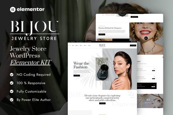 [Download] Bijou – Jewelry Store Elementor Pro Template Kit 