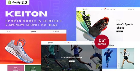 [Download] Keiton – Running Shoes, Sports Shoes & Clothes Shopify 2.0 Theme 