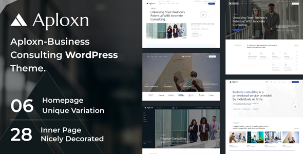 [Download] Aploxn – Business Consulting WordPress Theme 