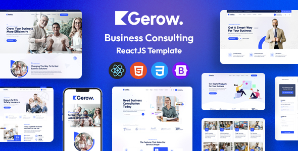Nulled Gerow – Business Consulting ReactJS Template free download