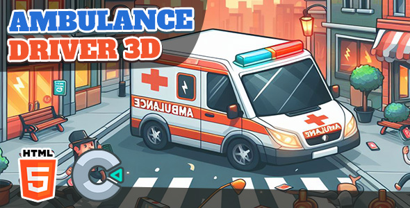 [Download] Ambulance Driver 3D – HTML5 Game – C3P 