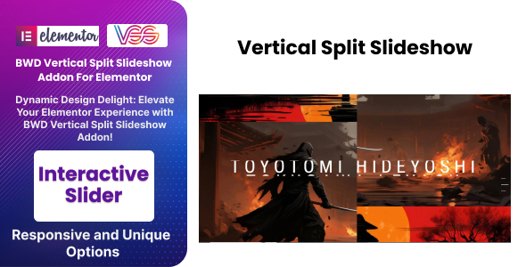 [Download] BWD Vertical Split Slideshow Addon For Elementor 