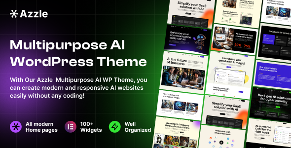 [Download] Azzle – AI Technology & Startup Business WordPress Theme 