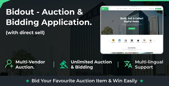 [Download] Bidout – Multivendor Auction & Bidding Platform 