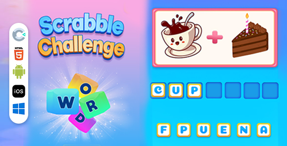 Download Scrabble Challenge [ Construct 3 , HTML5] Nulled