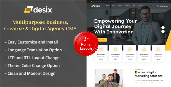 [Download] Desix – Multipurpose Business, Creative & Digital Agency CMS 